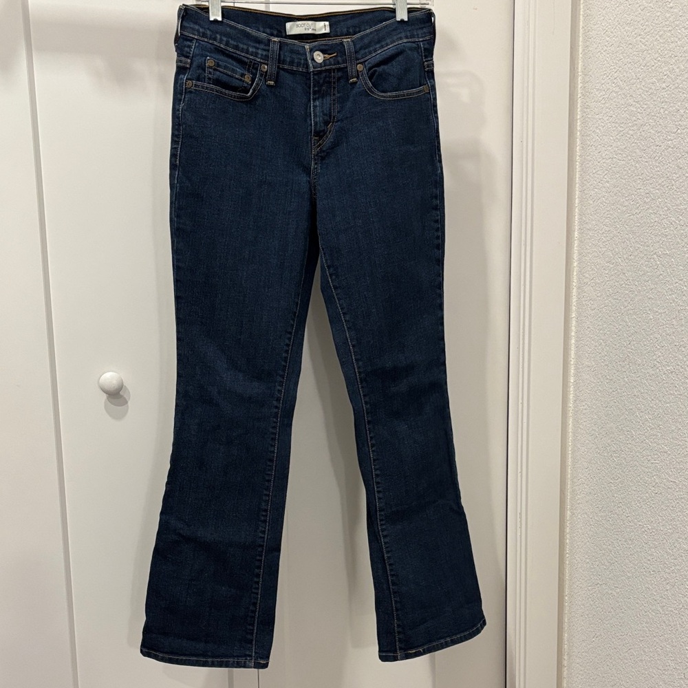 Levi's Blue Flare Wide Leg Jeans Timeless Style